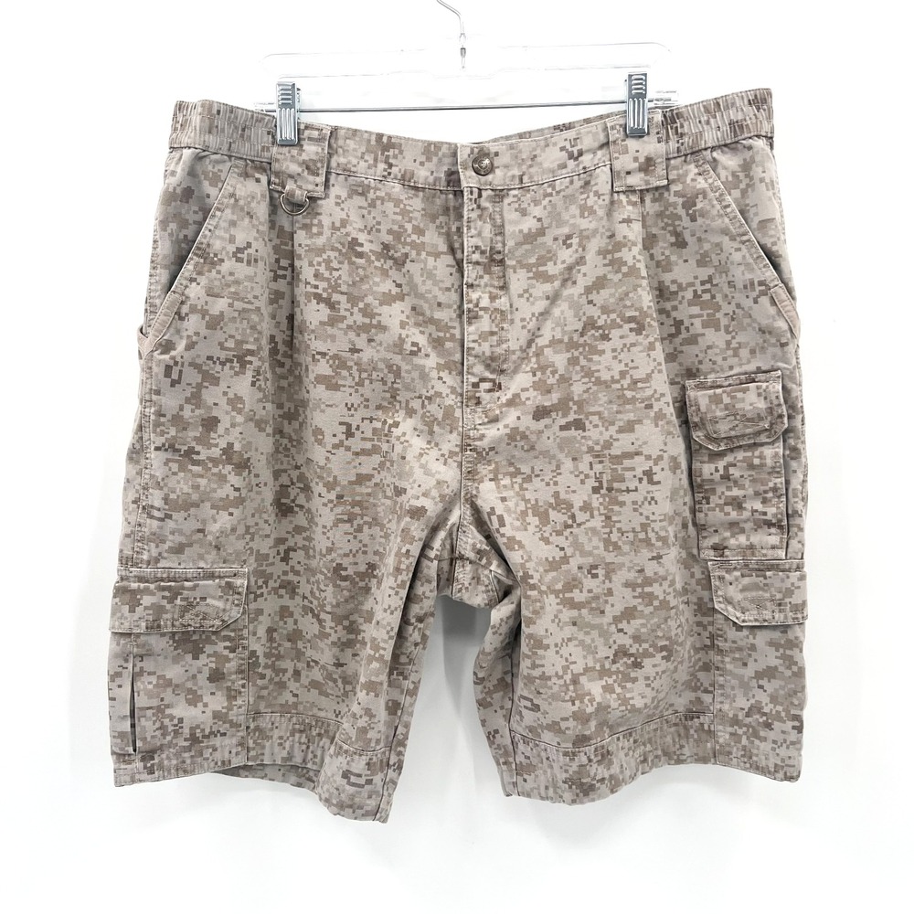 5.11 TACTICAL Men's 42 Vintage Beige Digital Camo 10-1/2" Cargo Utility Shorts